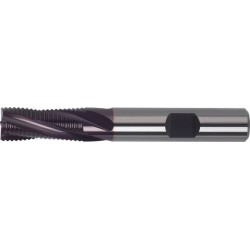 Fraise d'ébauche longue, en carbure monobloc, Ø d1 - js14 : 12,0 mm, Long. totale l1 83 mm, Long. coupe l2 26 mm, Ø queue d2 - h6 : 12 mm, Dents : 4