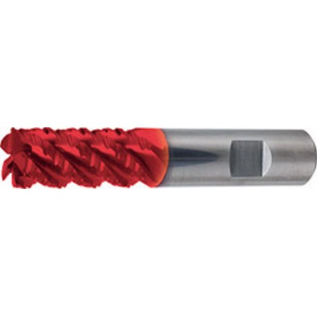 Fraise d'ébauche en carbure monobloc de type NF, longue, de 45°, Fire, Ø d1 - h10 : 6,0 mm, Long. totale l1 57 mm, Long. coupe l2 13 mm