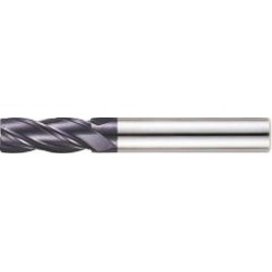 Fraise torique, 4 dents, en carbure monobloc, Ø d1 - e8 : 8,0 mm, Long. totale l1 70 mm, Long. coupe l2 25 mm, Rayon : 2,0 mm, Ø queue d2 - h6 : 8 mm