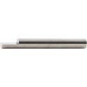 Ébauche de lancette en carbure monobloc, forme A, une face ébauchée, Ø - h6 : 10,0 mm, Long. totale 75 mm, Long. coupe 15 mm