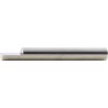 Ébauche de lancette en carbure monobloc, forme A, une face ébauchée, Ø - h6 : 10,0 mm, Long. totale 75 mm, Long. coupe 15 mm