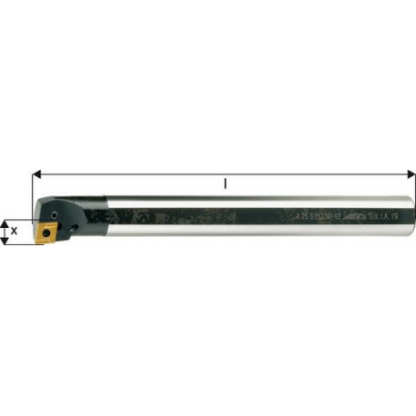 Barre d'alésage ISO 95° A..-PCLNR/L, à arrosage interne, Désignation : A32S PCLNR 12, Ø queue - dg7 32 mm, Dimensions Ø min. 40 mm