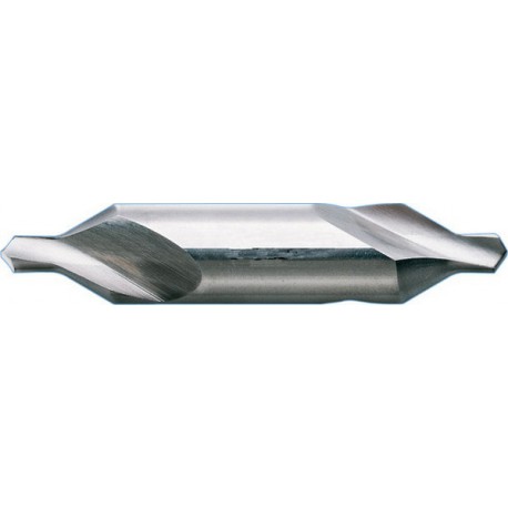 Foret à center, en acier à coupe rapide à 5 % de cobalt, DIN 333-A, Ø de foret k12 : 6,30 mm, Ø queue h8 : 16,00 mm