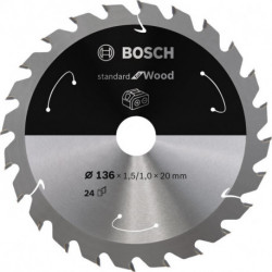 Lame de scie circulaire 136x1.5/1x20 Z 24 Bosch