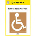 Set pochoirs Handicap 50x60