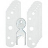 Plaque fenętre blanc 85x22mm