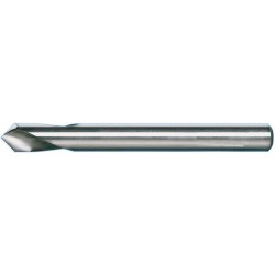 Foret à pointer CN, à queue cylindrique, angle de pointe 90°, en acier à coupe rapide à 5 % de cobalt, DIN 1835-B, surface sans revêtement, Ø h8 : 5 mm