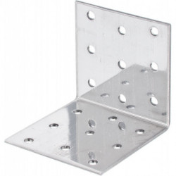 Connecteur equerre perforé VA 60x60x60x2 mm (Par 25)