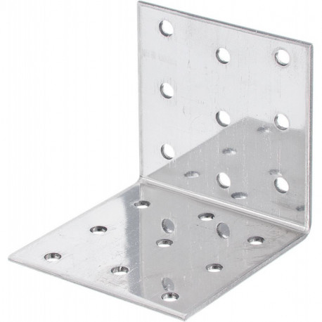 Connecteur equerre perforé VA 60x60x60x2 mm (Par 25)
