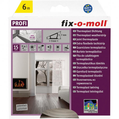 Joint thermoplaste transparent 6mx9x7mm