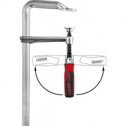 Pince à vis tout acier avec poignée fibre 250x120mm Poignée pliante Bessey