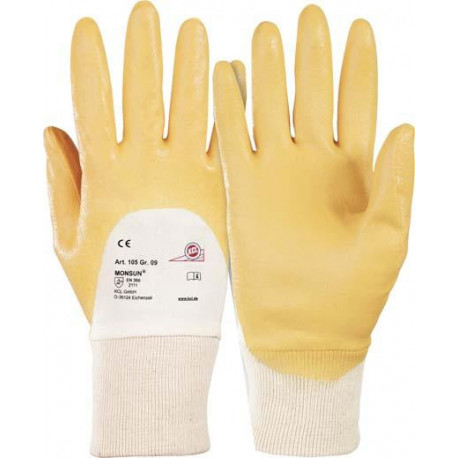 Gants de protection Monsun 105. Taille 7. curry (Par 10)
