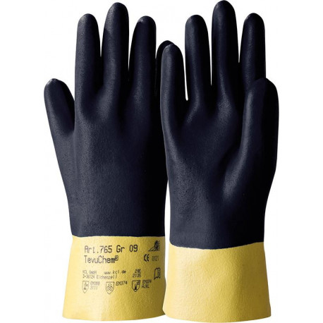 Gants de protection TevuChem 765. Taille 9 (Par 10)