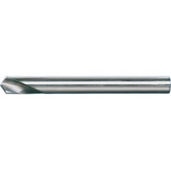 Foret à pointer CN, à queue cylindrique, angle de pointe 120°, en acier à coupe rapide à 5 % de cobalt, DIN 1835-B, surface sans revêtement, Ø h8 : 12 mm