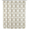 Rideau de douche Stella taupe anti-moisissure 180 x 200 cm polyester, lavable