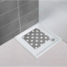 Tapis de douche Stella gris 54 x 54 cm