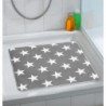 Tapis de douche Stella gris 54 x 54 cm