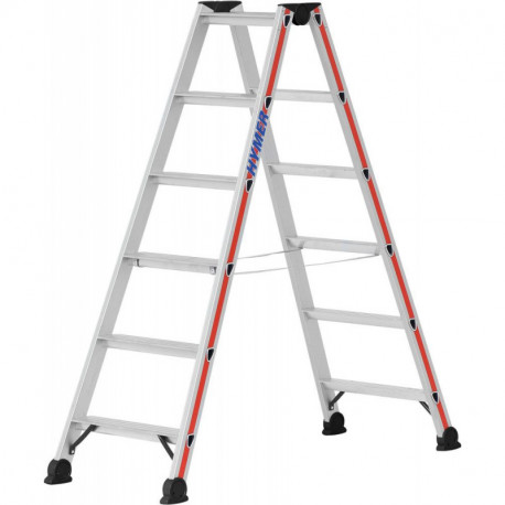 Escabeau 2x6 marches AH 2,38m