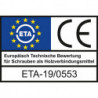 Vis bois HECO-TOPIX-plus SeKo HD 35x16 VVG FraiséAcier, galvanisé bleu (Par 1000)