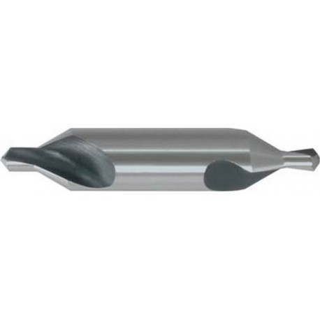 Foret à centrer en carbure monobloc, Ø de foret : 5,00 mm, Ø queue h9 12,50 mm, Long. totale 63,0 mm, Pour Ø de la pièce à usiner : 63-100 mm