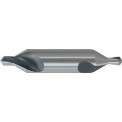 Foret à centrer en carbure monobloc, Ø de foret : 6,30 mm, Ø queue h9 16,00 mm, Long. totale 71,0 mm, Pour Ø de la pièce à usiner : 100-150 mm