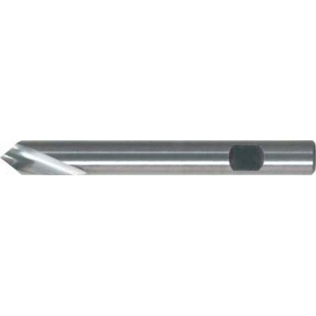 Foret à pointer CN en carbure monobloc, à queue cylindrique, 90°, surface sans revêtement, Ø h6 : 2 mm, Long. de goujure 8 mm, Long. totale 38 mm