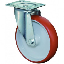 Roulette rouge 100 mm 125 KG