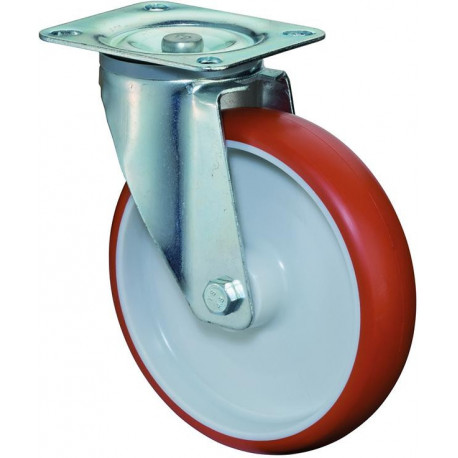 Roulette rouge 100 mm 125 KG