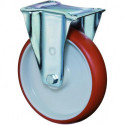 Roue rouge 100 mm 125 KG