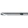 Foret à pointer CN en carbure monobloc, à queue cylindrique, 90°, surface sans revêtement, Ø h6 : 3 mm, Long. de goujure 12 mm, Long. totale 46 mm