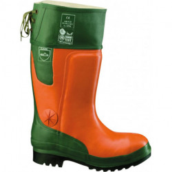 Bottes en caoutchouc forestier Ulme orange/vert Taille 42