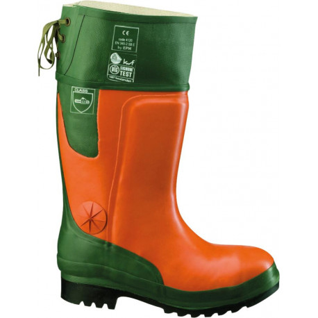 Bottes en caoutchouc forestier Ulme orange/vert Taille 47