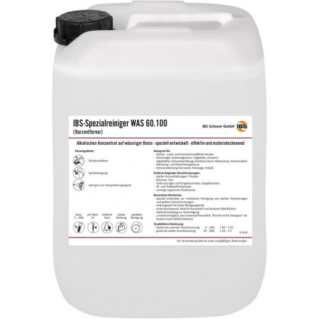 IBS-Nettoyant Special WAS 60.100 10L - Dissolvant de résine