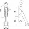 KWS 1060 Support de porte pour portes avec ferme-porte