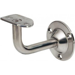 KWS 4524 Support de main courante argent 75 mm Dégagement au mur