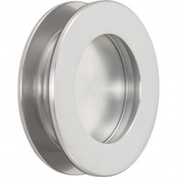KWS 5254 Poignée encastrée Ř 65 mm pour porte vitrée acier inoxydable-inox