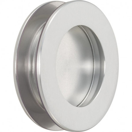 KWS 5254 Poignée encastrée Ř 65 mm pour porte vitrée acier inoxydable-inox