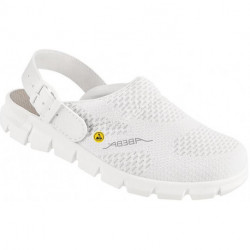 Sabot 37329. OB. A. E. FO. SRC. blanc. Taille 43 Abeba