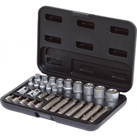 Set Clé à douille 1/4+3/8+1/2 30- Unités KS Tools