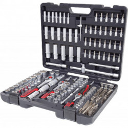 Jeu de douilles 1/4+3/8+1/2 - 195- Unités KS Tools
