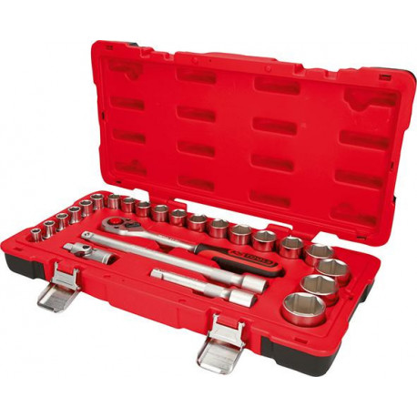 Jeu de douilles 1/2 -24 Unités KS Tools