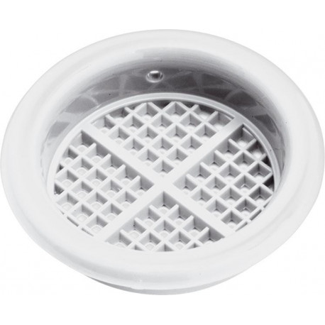Rosace de ventilation KF blanche pour entrée Ř 55 mm