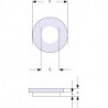 Rosace de ventilation KF blanche pour entrée Ř 55 mm