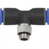Connecteur enfichable en T - G 1/2 a Tuyau-Ř 10 RIEGLER
