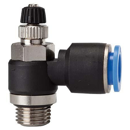 Robinet d'arręt raccord pneumatique Serie Zuluftdros . G1/2 Tuyau Ř 8 RIEGLER