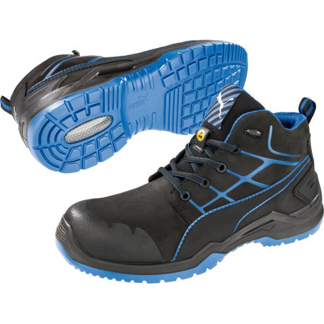 Chaussures de sécurité haute 634200. ESD.S3.Taille 49.noir/bleu Puma