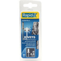 Rivets Universal Ř 48 x 16mm incl. Foret 50 Unités Blister Rapid