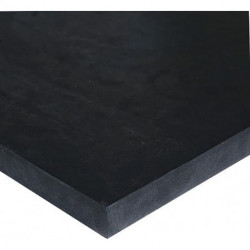 Plaque caoutchouc EPDM noir 10mm - 1000x1000mm