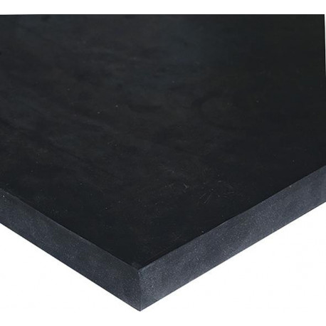 Plaque caoutchouc EPDM noir 10mm - 1000x1000mm