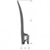Protection flexible des bords noir avec mousse10-30mm 13x73mm 25m